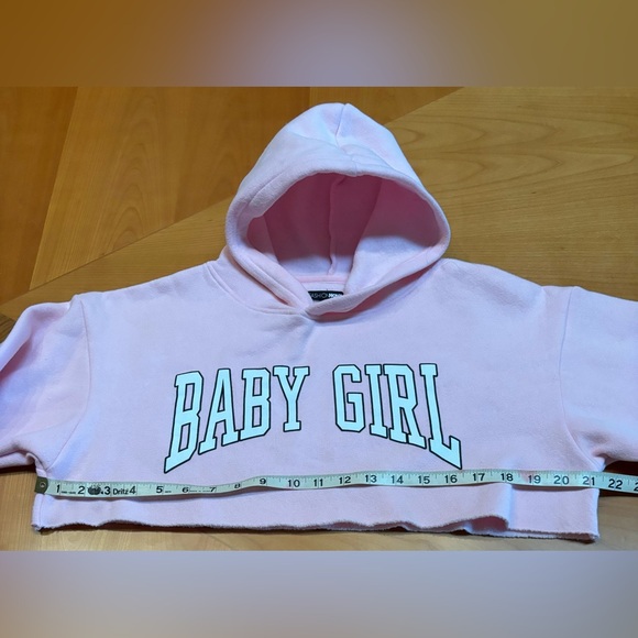 Fashion Nova Baby Girl Cropped Hoodie - Picture 3 of 5